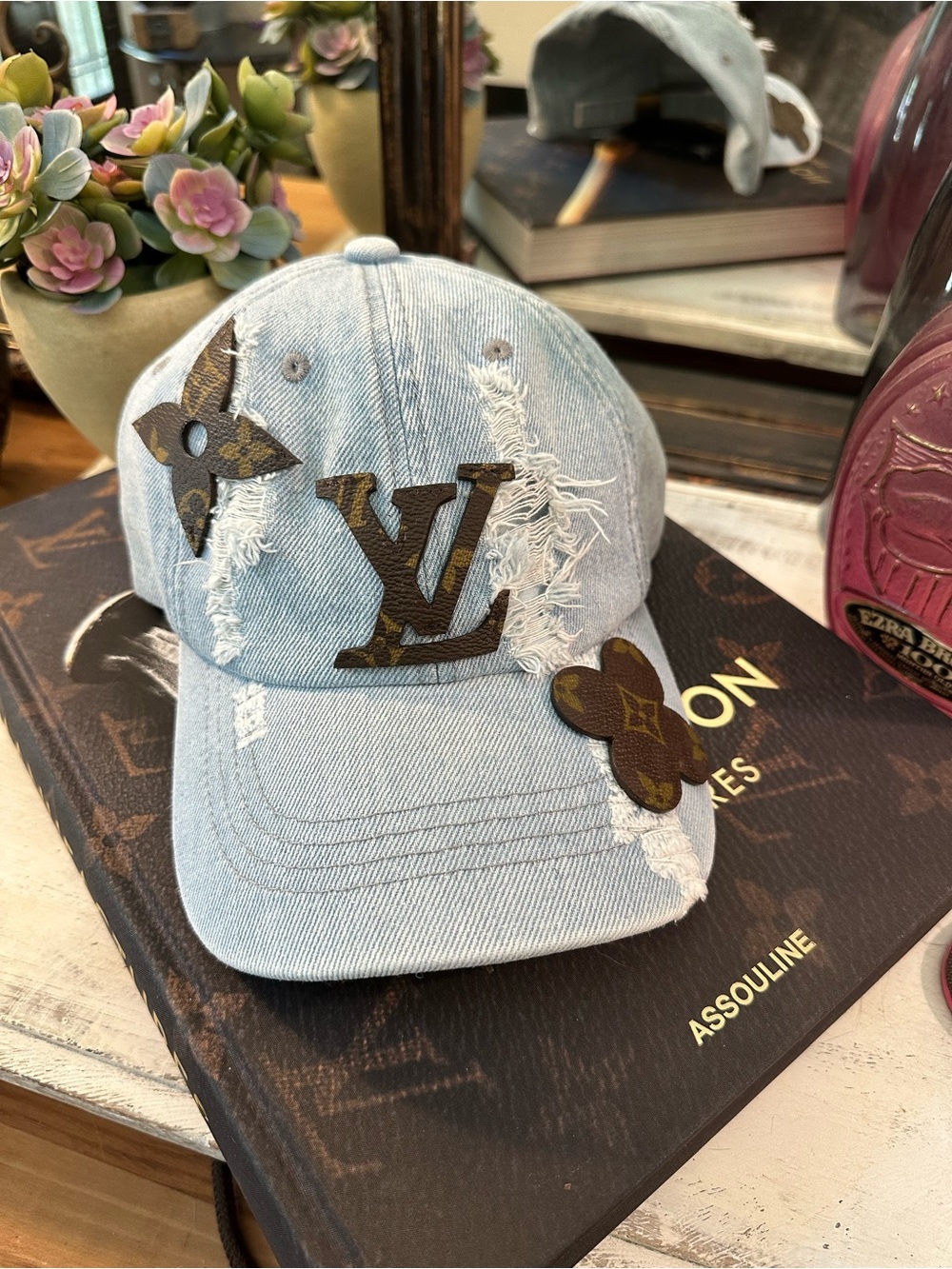 Denim & Leather Hat
